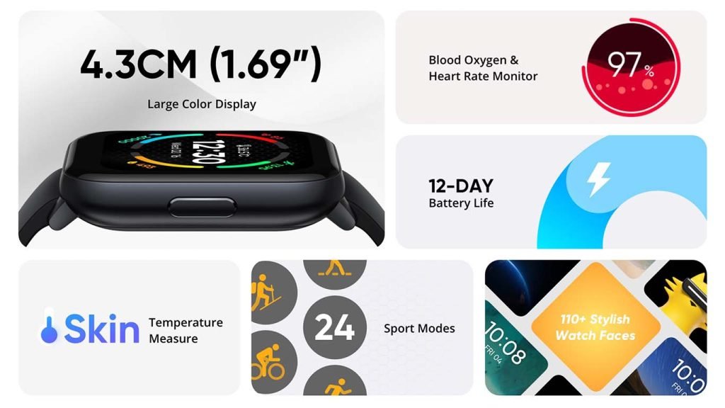 Realme TechLife Watch S100 Features